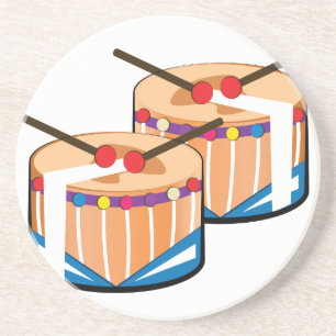 Schnarrtrommeln Sandstein Untersetzer