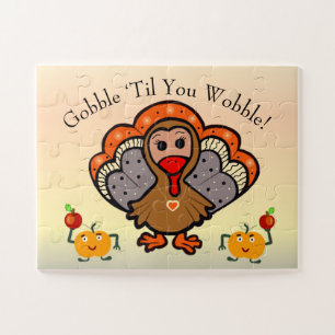 Schnatter bis du schwankst! Thanksgiving-Rätsel Puzzle