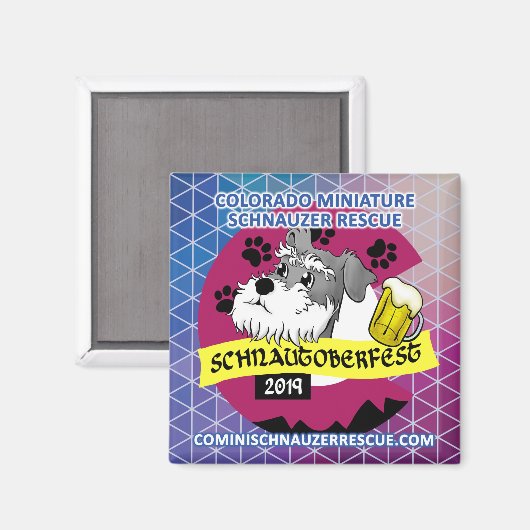Schnautoberfest 2019 Magnet (Vorderseite/Rückseite)