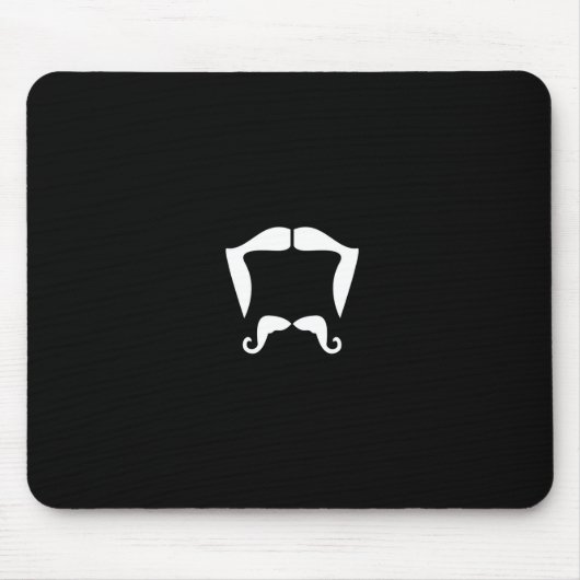 Schnauzbart-Mauspad Mousepad (Vorne)