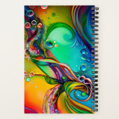 Schnauze! Farbige Bläschen Abstrakt Rezepte Notizblock (Rückseite)