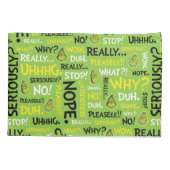 Schnauze| Grinch Schnick Phrase Pattern Kissenbezug (Rückseite-Links)