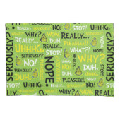 Schnauze| Grinch Schnick Phrase Pattern Kissenbezug (Vorderseite-Links)
