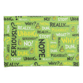 Schnauze| Grinch Schnick Phrase Pattern Kissenbezug (Vorderseite-Rechts)