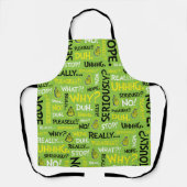 Schnauze| Grinch Schnick Phrase Pattern Schürze (Vorderseite)