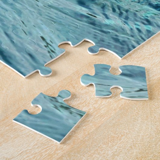 Schnauze mit türkisfarbenen Delphinen Puzzle (Seite)