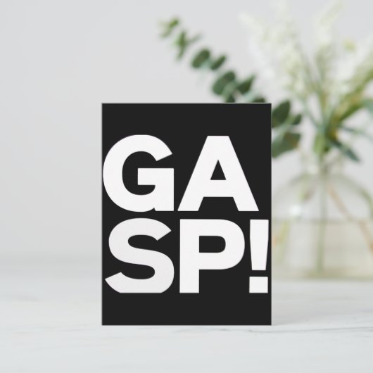 Schnauze! Postkarte (Stehend Vorderseite)