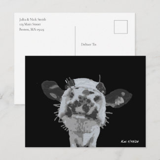 Schnauzenstupser, Tier Postkarte
