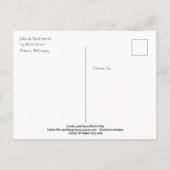 Schnauzenstupser, Tier Postkarte (Rückseite)