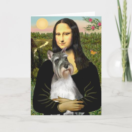 Schnauzer 11N - Mona Lisa Karte (Vorderseite)