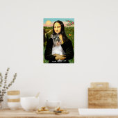 Schnauzer 11N - Mona Lisa Poster (Küche)