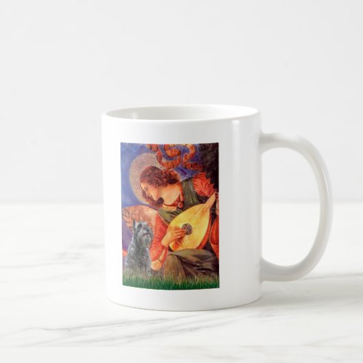 Schnauzer 12 - Mandolin Engel Kaffeetasse (Rechts)
