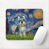 Schnauzer 8cr - Starry Night Mousepad (Mit Mouse)