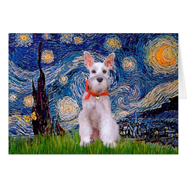 Schnauzer 9 - Starry Night (Vorderseite (Horizontal))