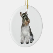 Schnauzer (A11) Keramik Ornament (Rechts)