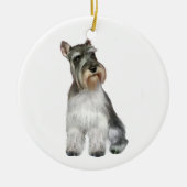 Schnauzer (A11) Keramik Ornament (Vorne)