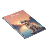 Schnauzer am See Notizblock (Rechte Seite)