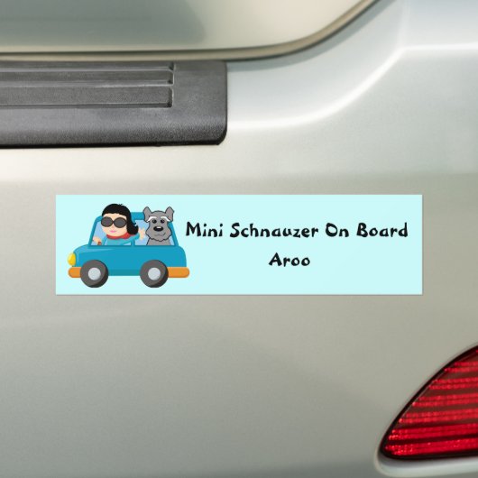 Schnauzer an Bord Autoaufkleber (Auf Auto)