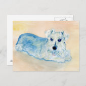 Schnauzer Andy Postkarte (Vorne/Hinten)