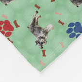 Schnauzer Art Fleecedecke (Ecke)