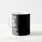 Schnauzer Art For Women Girls Kids Mini Schnauzer Kaffeetasse (Vorderseite Links)
