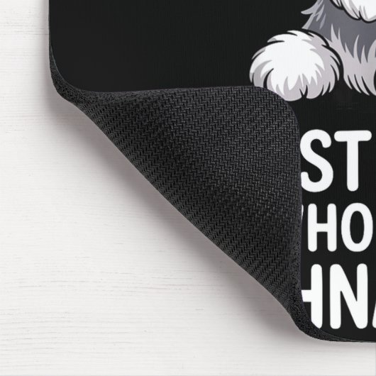 Schnauzer Art For Women Girls Kids Mini Schnauzer Mousepad (Ecke)