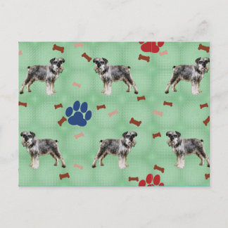 Schnauzer Art Postkarte