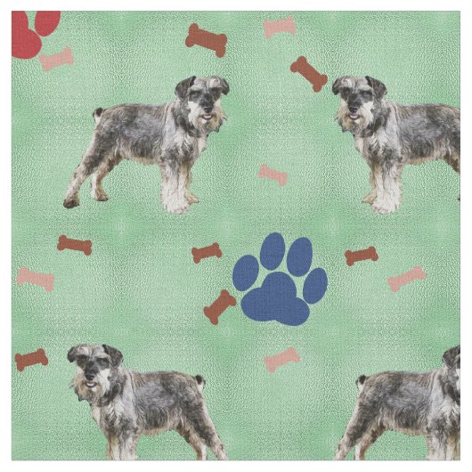 Schnauzer Art Stoff (Nahaufnahme)