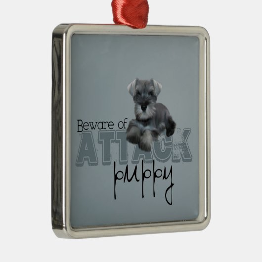 Schnauzer Attack Ornament (Rechts)