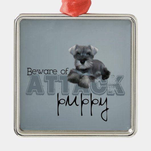 Schnauzer Attack Ornament (Vorne)