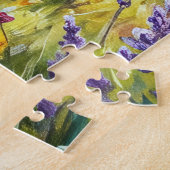 Schnauzer auf einer Wiesenblumenwiese Puzzle (Seite)