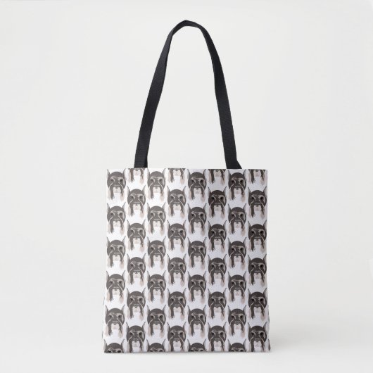 Schnauzer auf Tote Bag Tasche (Vorderseite)