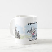 Schnauzer Bande Lustig  Kaffeetasse (Vorderseite Links)