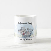 Schnauzer Bande Lustig  Kaffeetasse (Mittel)