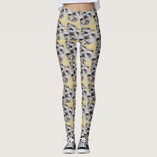 Schnauzer-Bart-Leggings Leggings (Vorderseite)