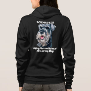 Schnauzer bedingungslose Liebe Niedlicher Hausbesi Hoodie
