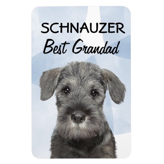 Schnauzer Best Grandad Magnet (Vertikal)