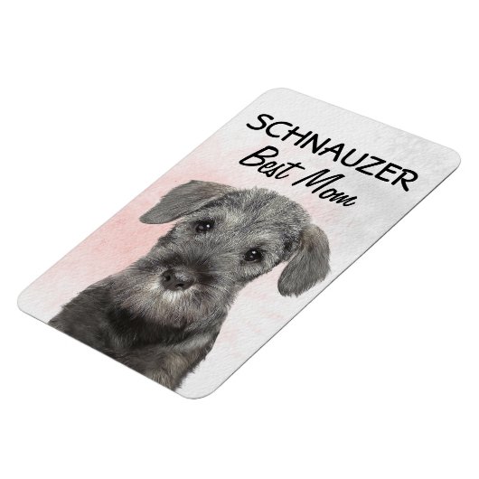 Schnauzer Best Mama Magnet (Linke Seite)