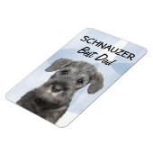 Schnauzer Best Vater Magnet (Linke Seite)