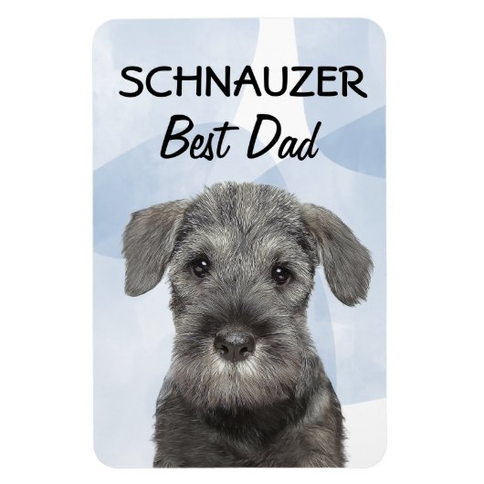 Schnauzer Best Vater Magnet (Vertikal)