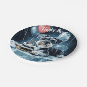 Schnauzer Birthday Pappteller (Schrägansicht)