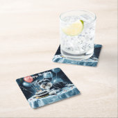 Schnauzer Birthday Rechteckiger Pappuntersetzer (Vor Ort)