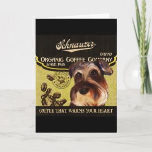 Schnauzer Brand – Organic Coffee Company Feiertagskarte