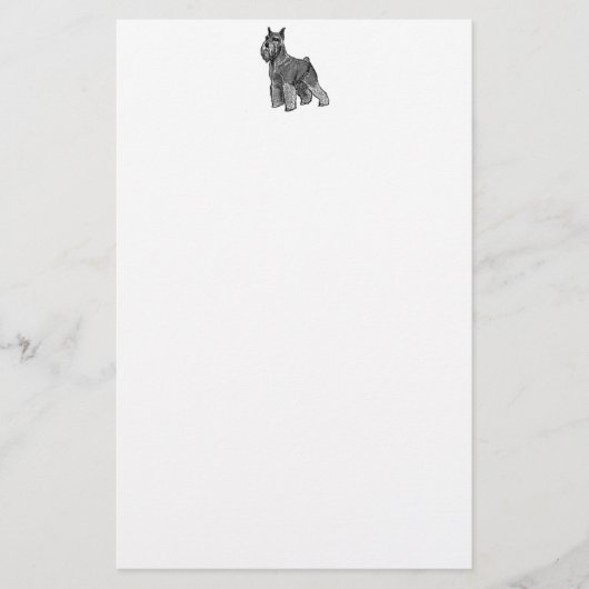 Schnauzer Briefpapier (Vorderseite)