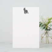 Schnauzer Briefpapier (Stehend Vorderseite)