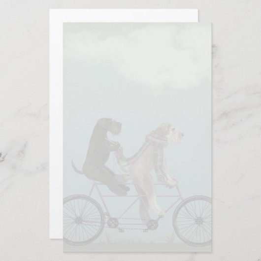 Schnauzer Briefpapier (Vorne/Hinten)