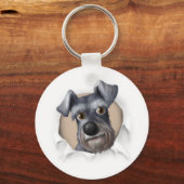 Schnauzer Buout Schlüsselanhänger (Vorderseite)
