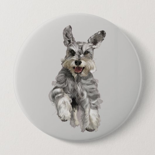Schnauzer Button (Vorderseite)