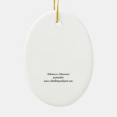 Schnauzer Christmas Dog Art Weihnachtsschmuck (Hinten)