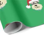 SCHNAUZER CHRISTMAS WRAPPING PAPIER GESCHENKPAPIER (Rolleneckpunkt)